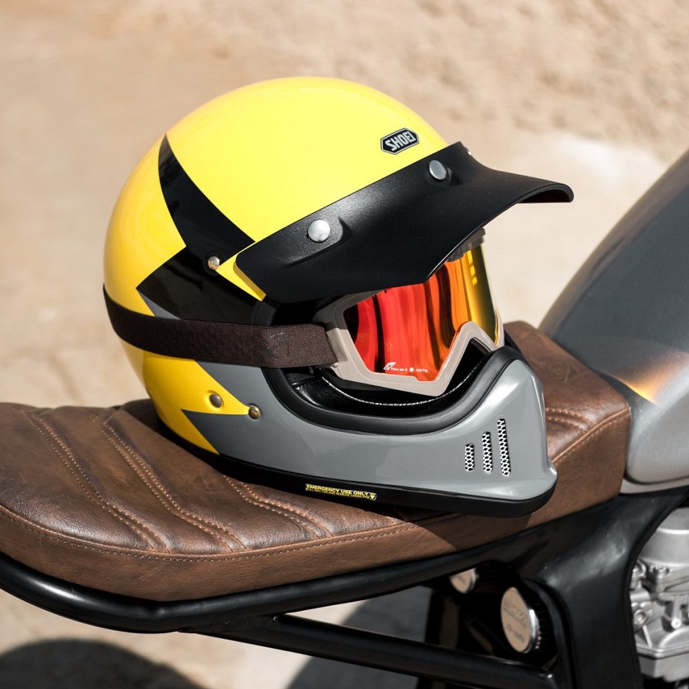 Shoei Ex-Zero Equation Motorcycle Helmet TC2: Retro Styling