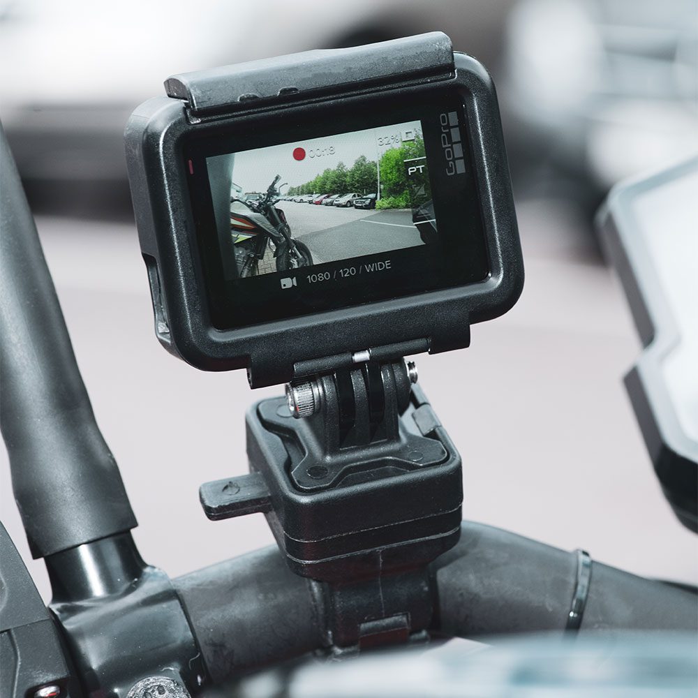 Oxford CLIQR Action Camera Motorcycle Mount OX856 Lifestyle 2