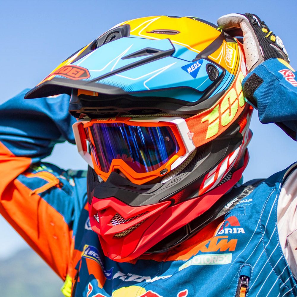 Shoei VFX-WR 06 Sparkle Motocross Helmet TC8: Off-Road