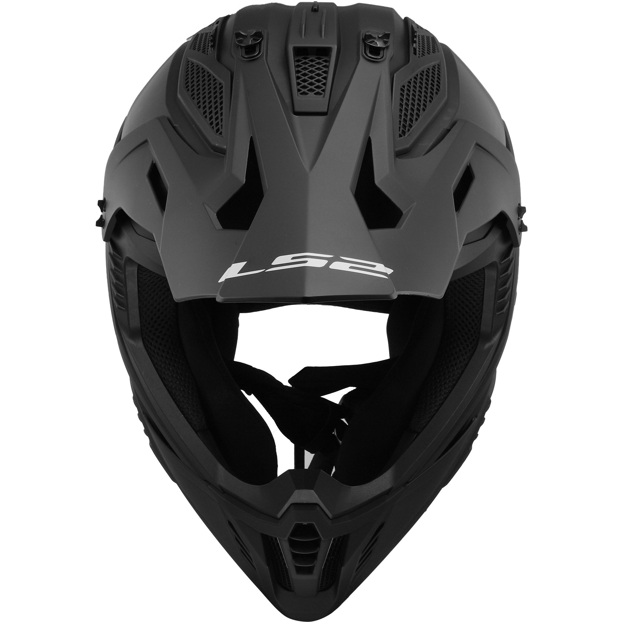 LS2 MX708 Fast II Plain Motocross Helmet Black: Off-Road Ready