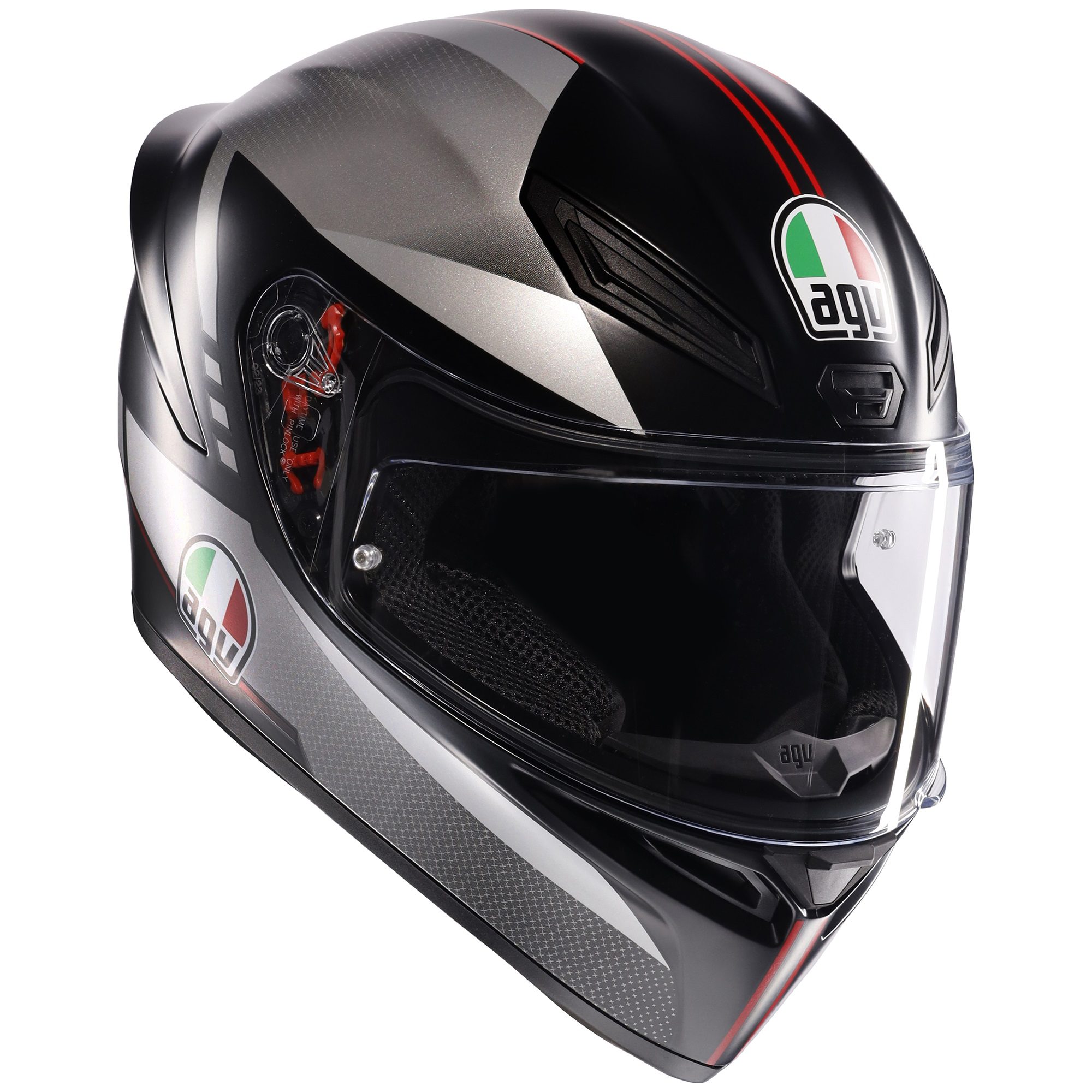 AGV k1 Ｌサイズ AGV K1-S Lap Motorcycle Helmet Black: Professional Safety