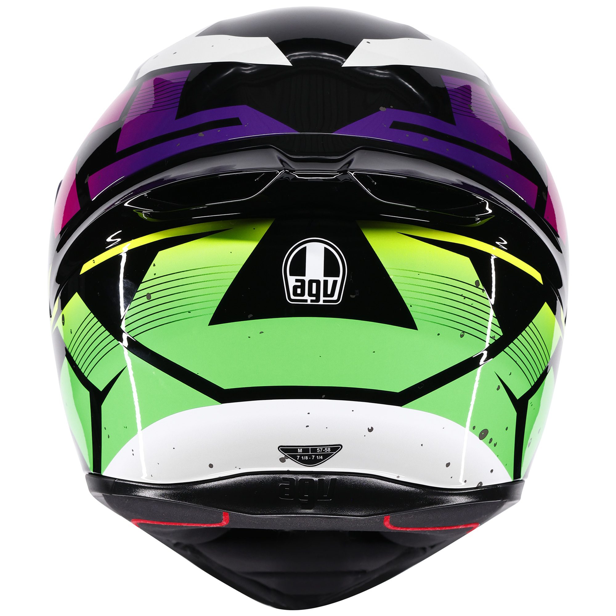 AGV K1-S Punkpulse Motorcycle Helmet Black/Purple/Lime