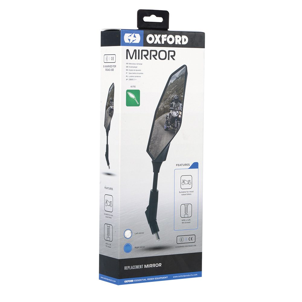 Oxford Kite Right Hand Motorcycle Mirror OX156 2