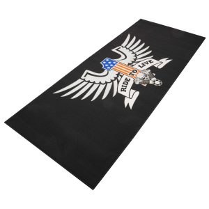 BIkeTek Ride To Live Custom Motorcycle Garage Mat GRGMAT90 1