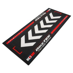 BikeTek Series 7 Rising Sun Motorcycle Garage Mat Red GRGMAT96 1