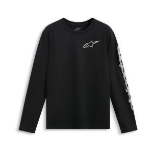 Alpinestars Trackside CSF Motorcycle Long Sleeve T-Shirt – Black Alpinestars Trackside CFS Motorcycle Tee 1