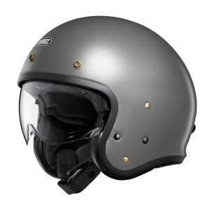 Shoei J.O2 Plain Motorcycle Helmet - Basalt Grey 1