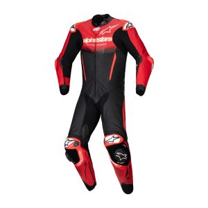 Alpinestars GP-R7 Leather Motorcycle Suit - Black Mid Red 1