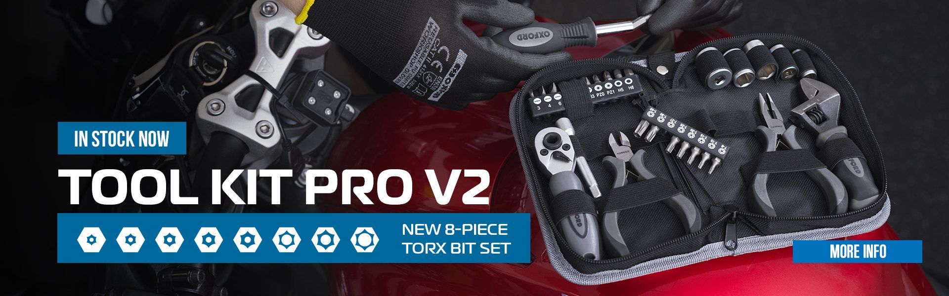Oxford Motorcycle Tool Kit Pro v2 Web Banner Oxford Motorcycle Tool Kit Pro v2 Web Banner