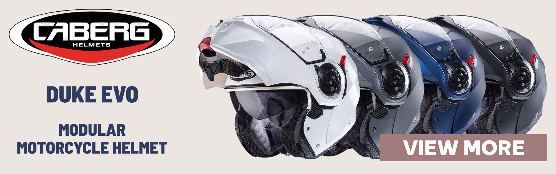 Caberg Duke Evo Motorcycle Helmet Web Banner