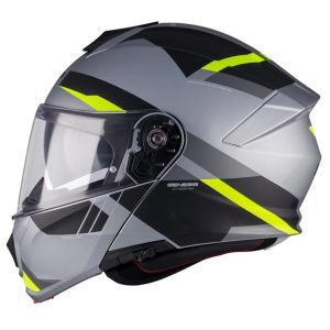 MT Genesis R Cheeky Motorcycle Helmet – Grey/Fluo MT Genesis R Cheeky Motorcycle Helmet Grey Fluo 1