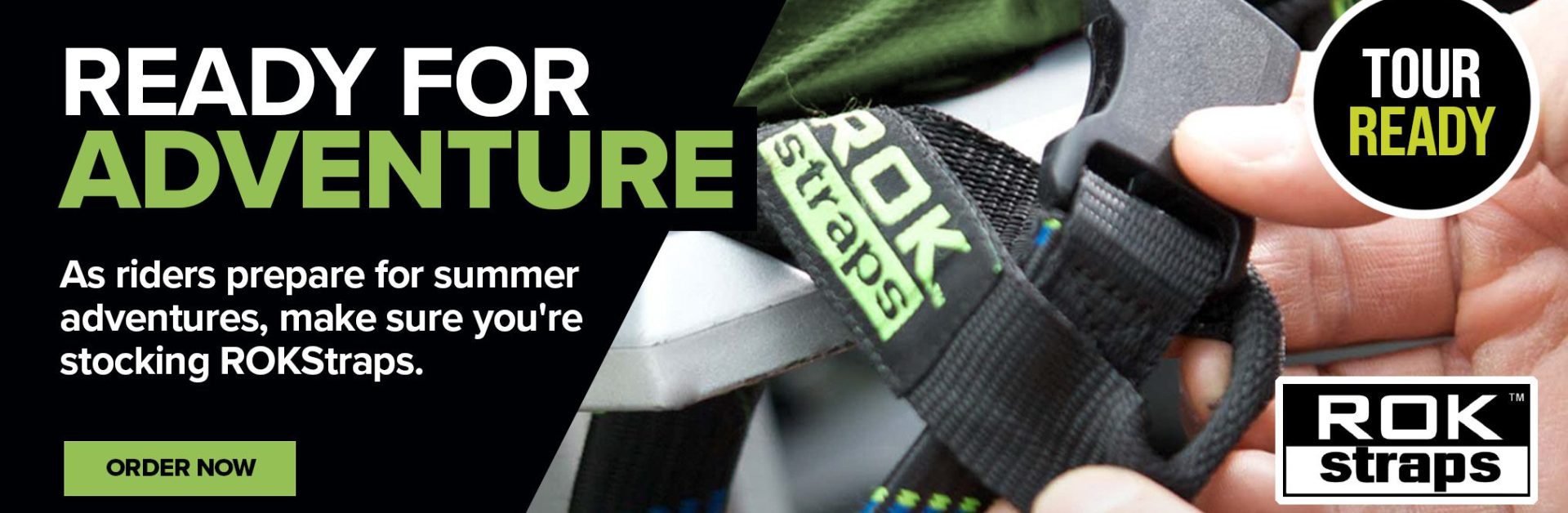 ROK Straps Motorcycle Bungees Web Banner