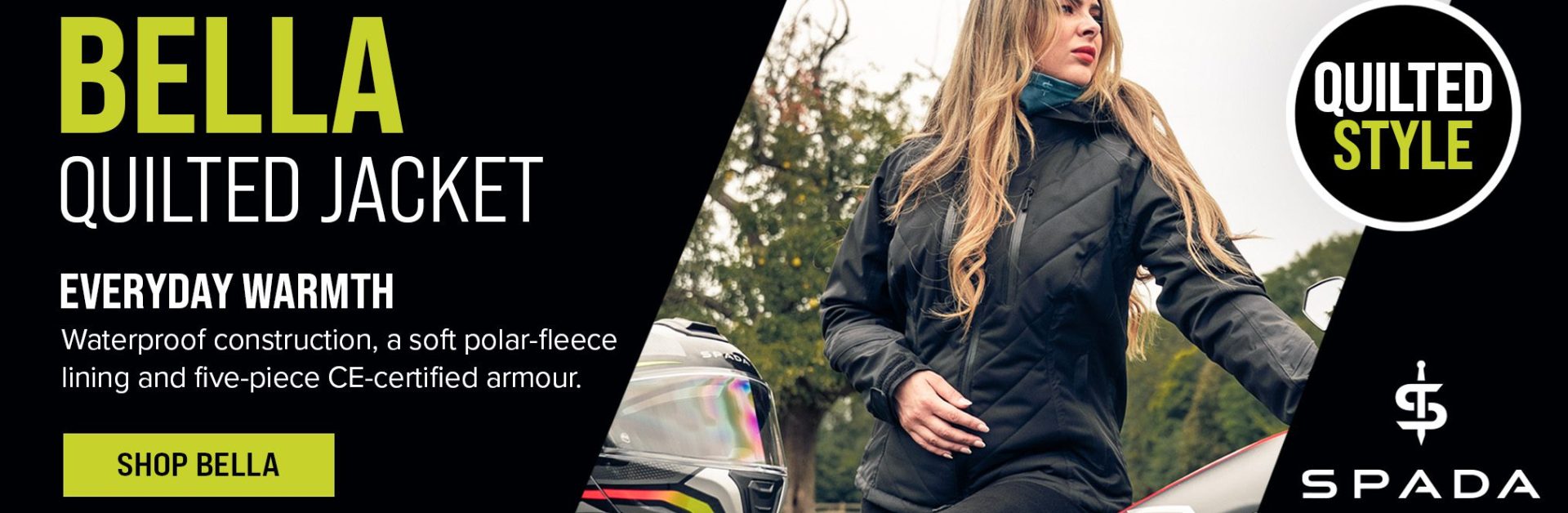 Spada Bella Motorcycle Jacket Web Banner Spada Bella Motorcycle Jacket Web Banner