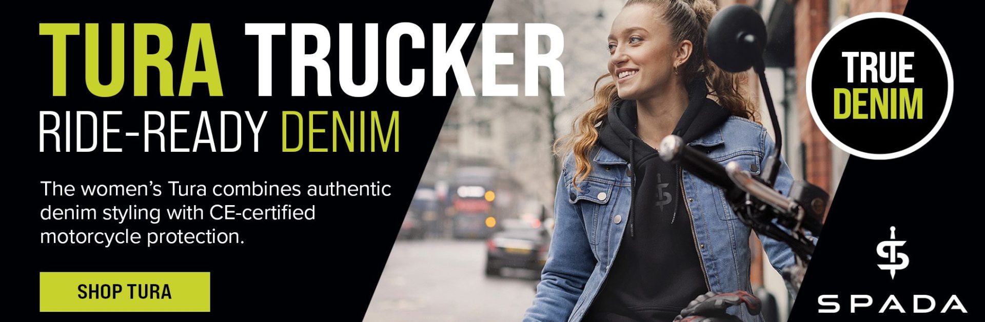 Spada Tura Trucker Denim Motorcycle Jacket Web Banner Spada Tura Trucker Denim Motorcycle Jacket Web Banner