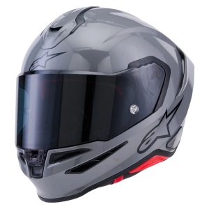 Alpinestars S-R7 Plain Motorcycle Helmet - Grey 1